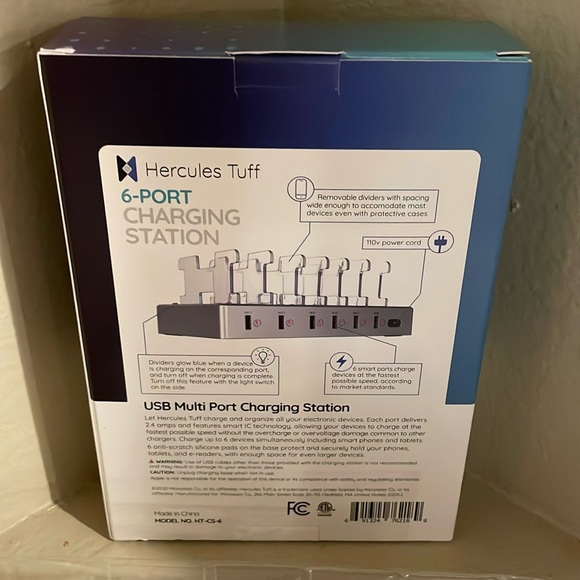 Hercules Tuff USB Multi 6 -Port Charging Station - Picture 7 of 9